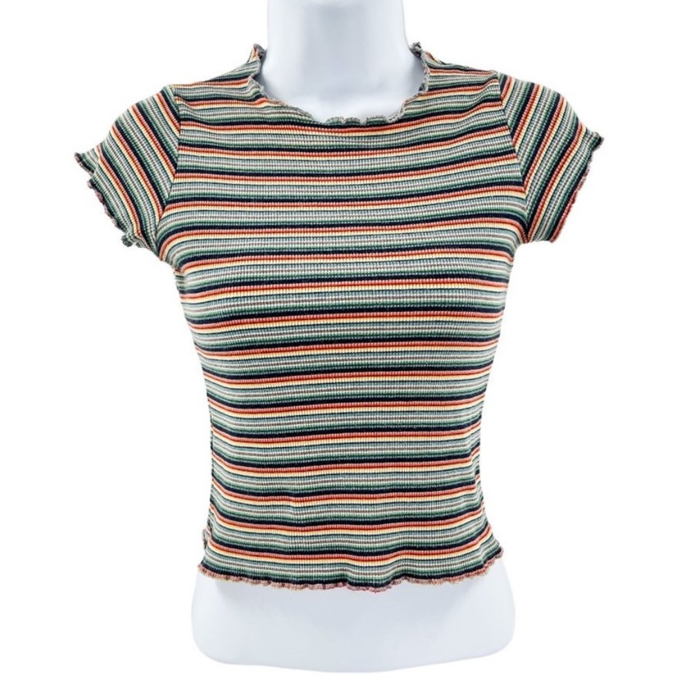 Brandy Melville Wynn Rainbow Crop Top